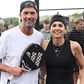 Jurgen Klopp e Gabriela Sabatina formaram dupla em torneio de padel que decorreu em Maiorca - Foto: Instagram/@kloppo