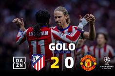 Parece fácil! Atlético 'afunda' Man. United com ajuda de ex-Benfica