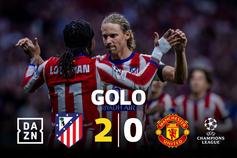 Parece fácil! Atlético 'afunda' Man. United com ajuda de ex-Benfica