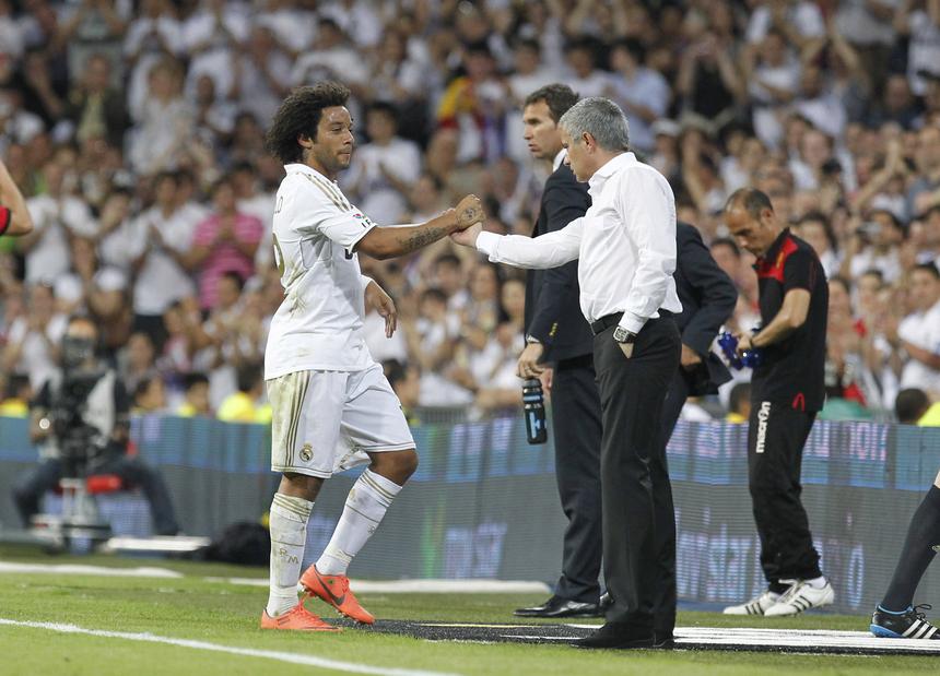 Marcelo e Mourinho no Real Madrid (Foto: IMAGO)