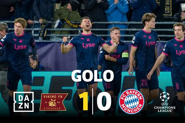Surpresa! Viking só precia de 70 segundos para marcar ao Bayern