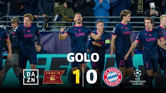 Surpresa! Viking só precia de 70 segundos para marcar ao Bayern