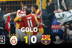 Galatasaray surpreende o Barcelona e bem pode agradecer a Rafael Leão