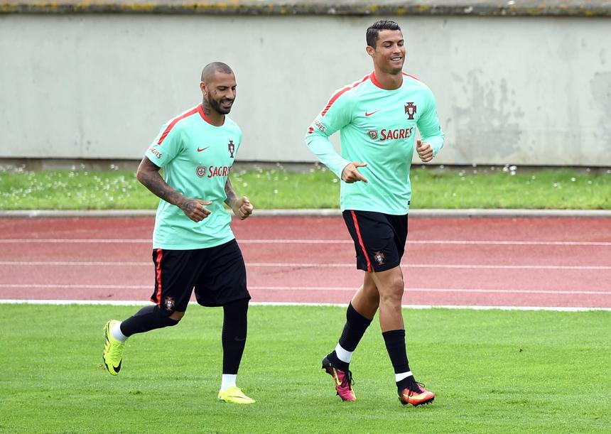 Ricardo Quaresma e Cristiano Ronaldo (Foto: Miguel Nunes)