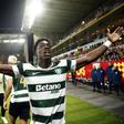 Doumbia em grande plano marcou o segundo golo do Sporting na vitória sobre o Lens (2-0) em França, na 2.ª jornada da Liga dos Campeões - Foto: EPA