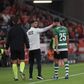 Sporting: houve um leão que não deixou cair Gonçalo Inácio na Luz