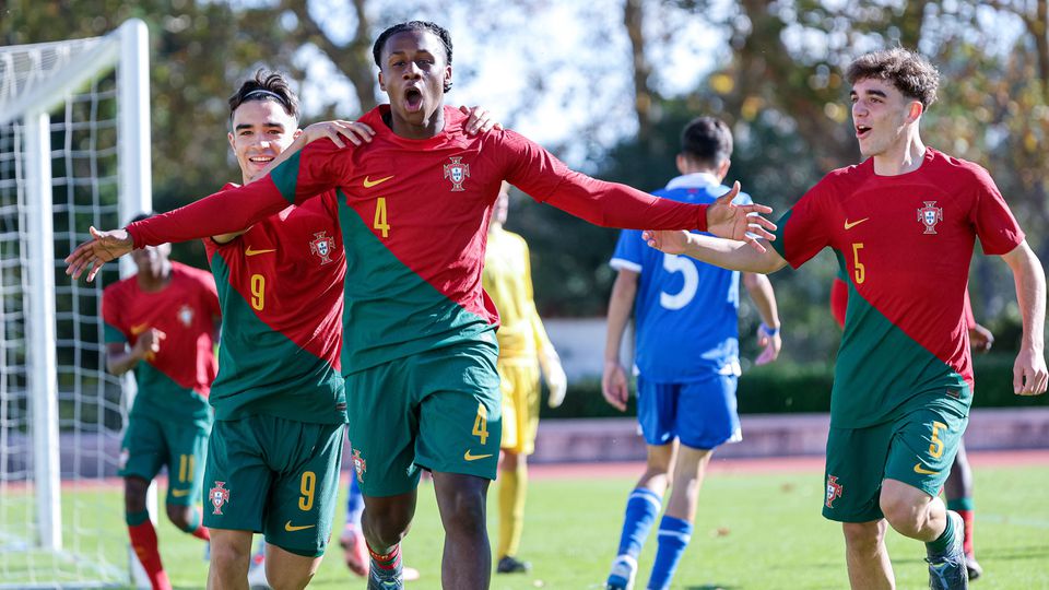 Sub-17: Portugal destrói Liechtenstein no início da qualificação