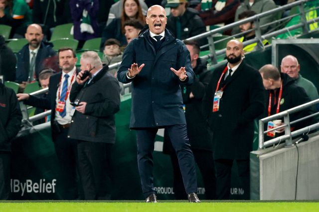 Roberto Martínez durante a derrota com a Irlanda (IMAGO)
