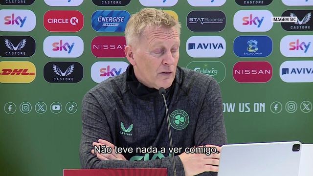 Selecionador irlandês revela o que Ronaldo lhe disse após a expulsão