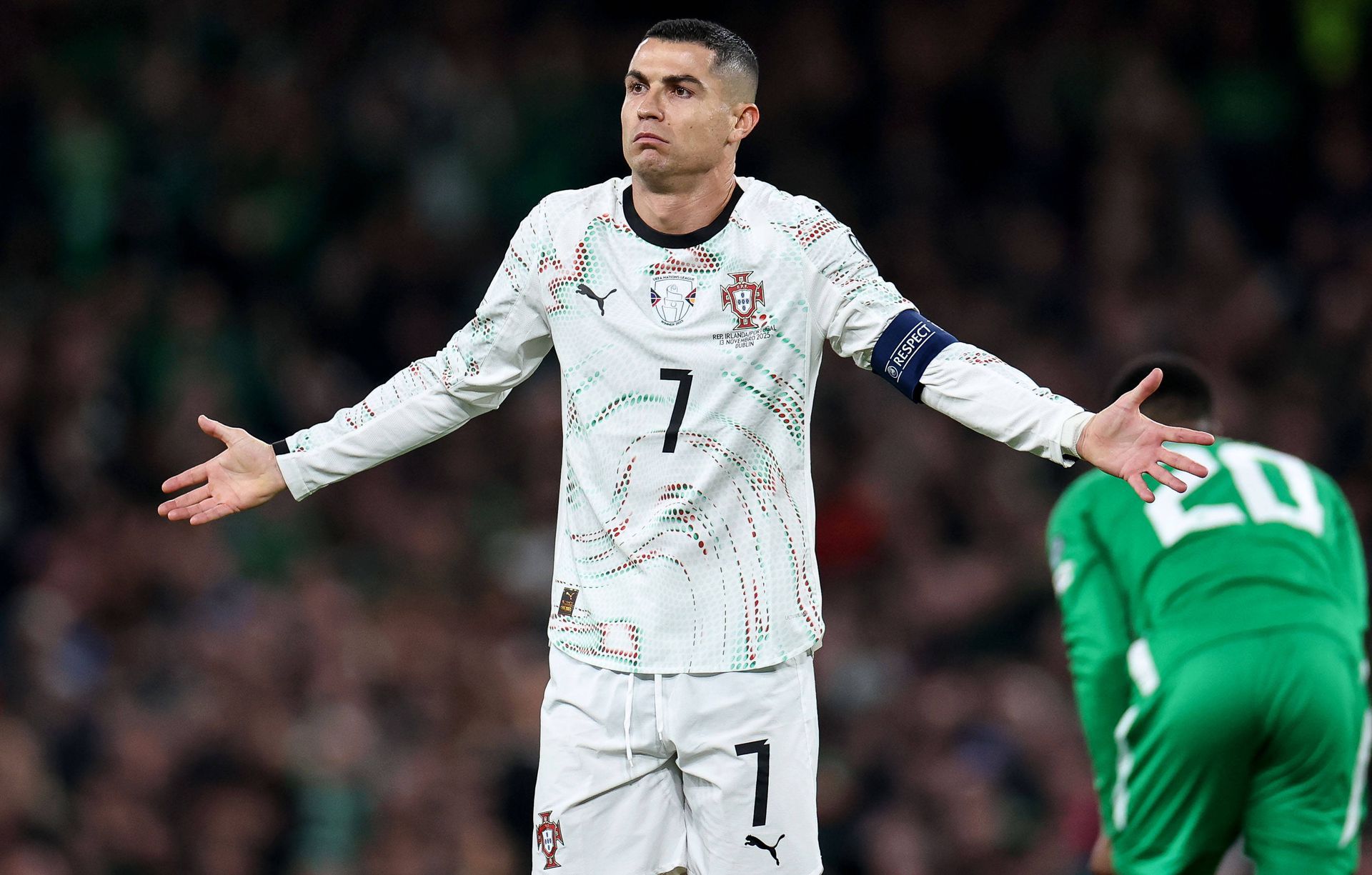 Ronaldo foi expulso frente à Irlanda (Foto: IMAGO)