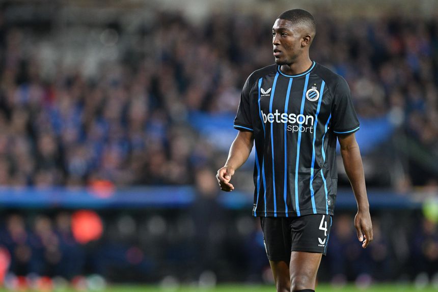 Joel Ordóñez no jogo frente ao Barcelona