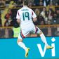 Barnabas Varga, avançado da Hungria, celebra golo frente à Arménia - X da MLSZ