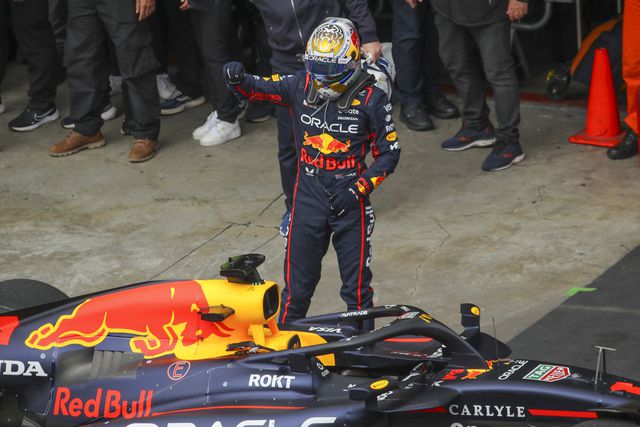 Max Verstappen no carro da Red Bull