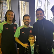 Antigo jogador do Benfica visita Bernardo Silva e Rúben Dias