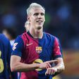 Gesto de Dani Olmo a celebrar