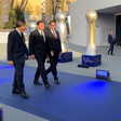 Luís Montenegro com Rui Moreira e Pedro Proença na Inauguração do Arena Liga Portugal