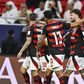 Festejos do Flamengo diante do Pyramids - Foto: Noushad Thekkayil/EPA