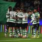 Jogadores do Sporting a festejar - Foto: Miguel Nunes