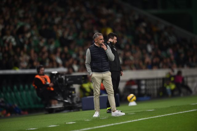 Rui Borges, treinador do Sporting em Alvalade - Foto: Miguel Nunes