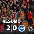 Liverpool derrota Brighton com bis de Ekitiké no regresso de Salah (resumo)