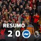 Liverpool derrota Brighton com bis de Ekitiké no regresso de Salah (resumo)