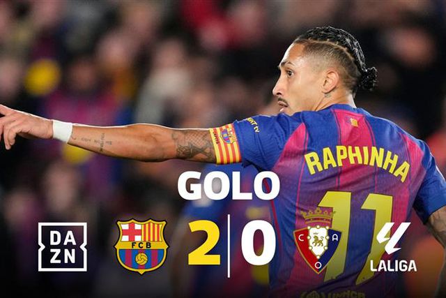 Com assistências assim... Raphinha nem precisa de Yamal