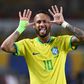 Neymar a celebrar um golo pelo Brasil