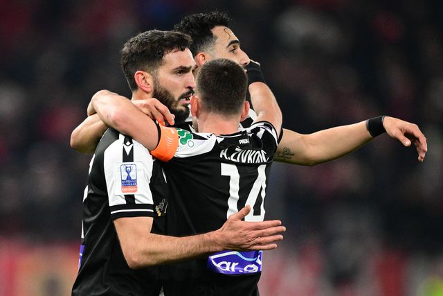 Festejos do PAOK frente ao Olympiakos