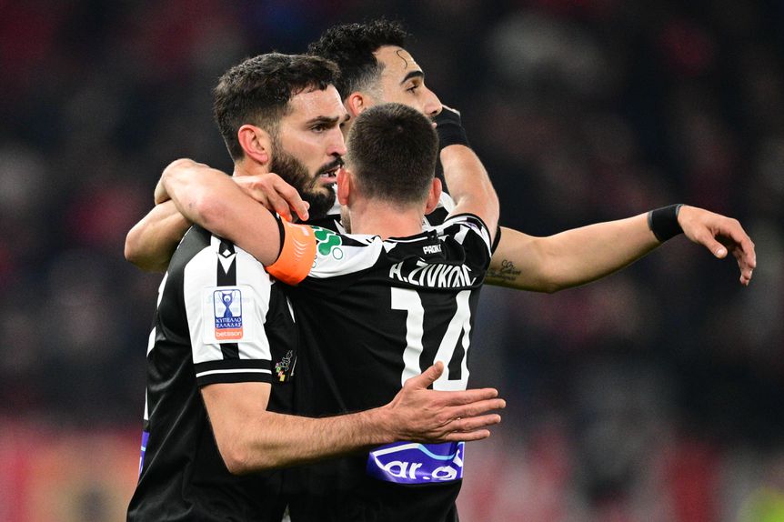 Festejos do PAOK frente ao Olympiakos