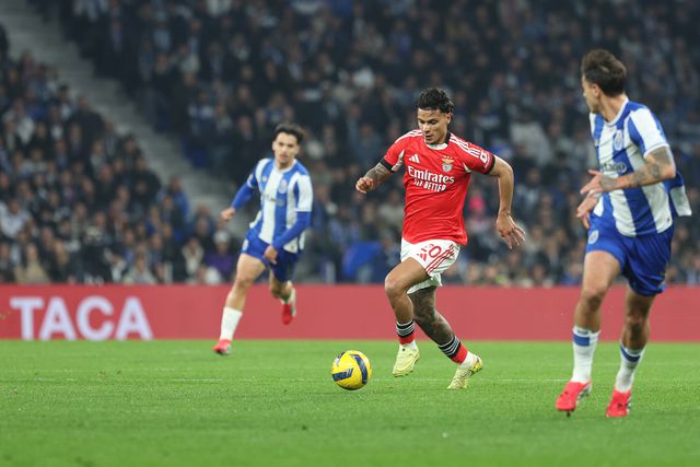 Richard Ríos foi titular na equipa do Benfica. Foto: Catarina Morais/Kapta+