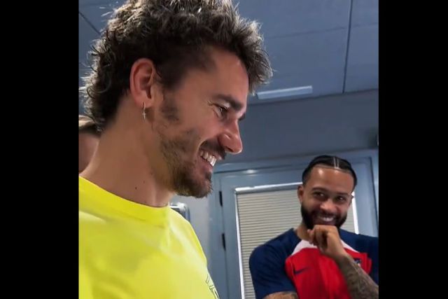 Vídeo: a surpresa 'NBA' de Depay para Griezmann