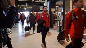 Partida do Benfica para Ponta Delgada