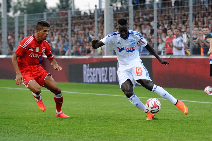 Cancelo, em 2014, durante o jogo entre Benfica e Marselha