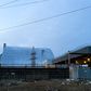 Danos no sarcófago do reator de Chernobyl