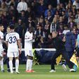 Luis Enrique à conversa com Dembélé