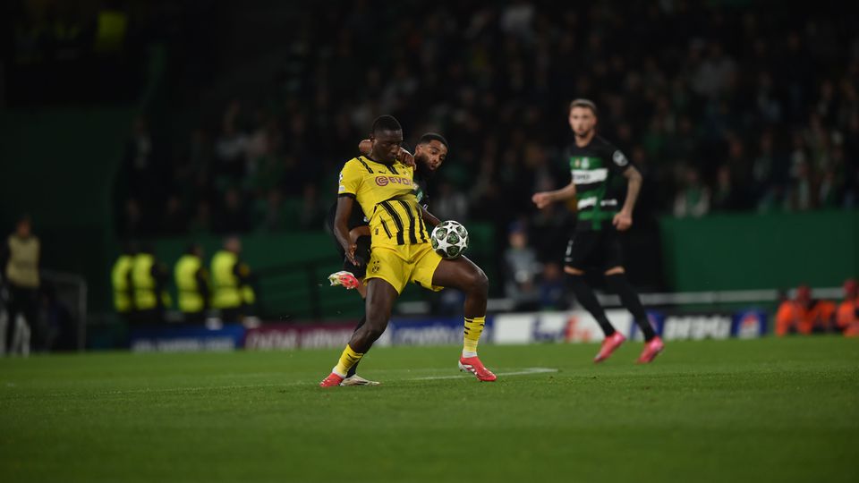 Derrota caseira do Sporting com o Borussia Dortmund contribuiu para a ultrapassagem da Alemanha a Portugal, no ranking anual (foto: Miguel Nunes)