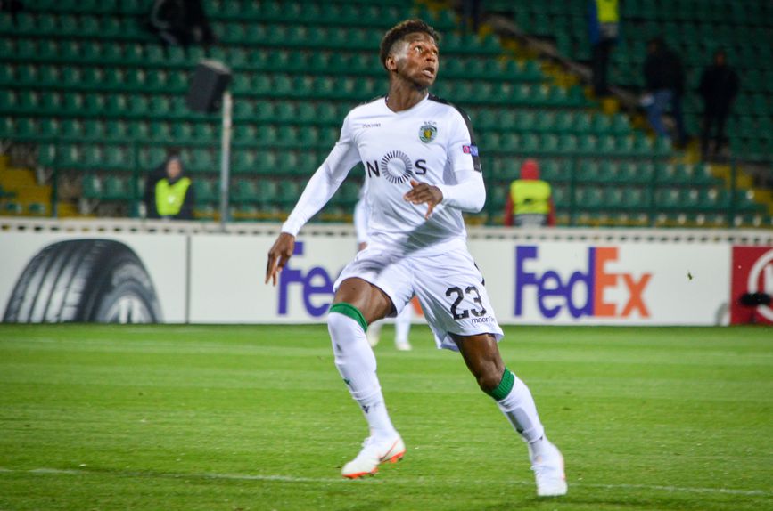 Abdoulay Diaby, reforço do Boavista, com a camisola do Sporting