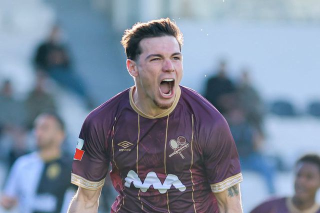 Bica marcou em Alcochete (Foto: Leixões)