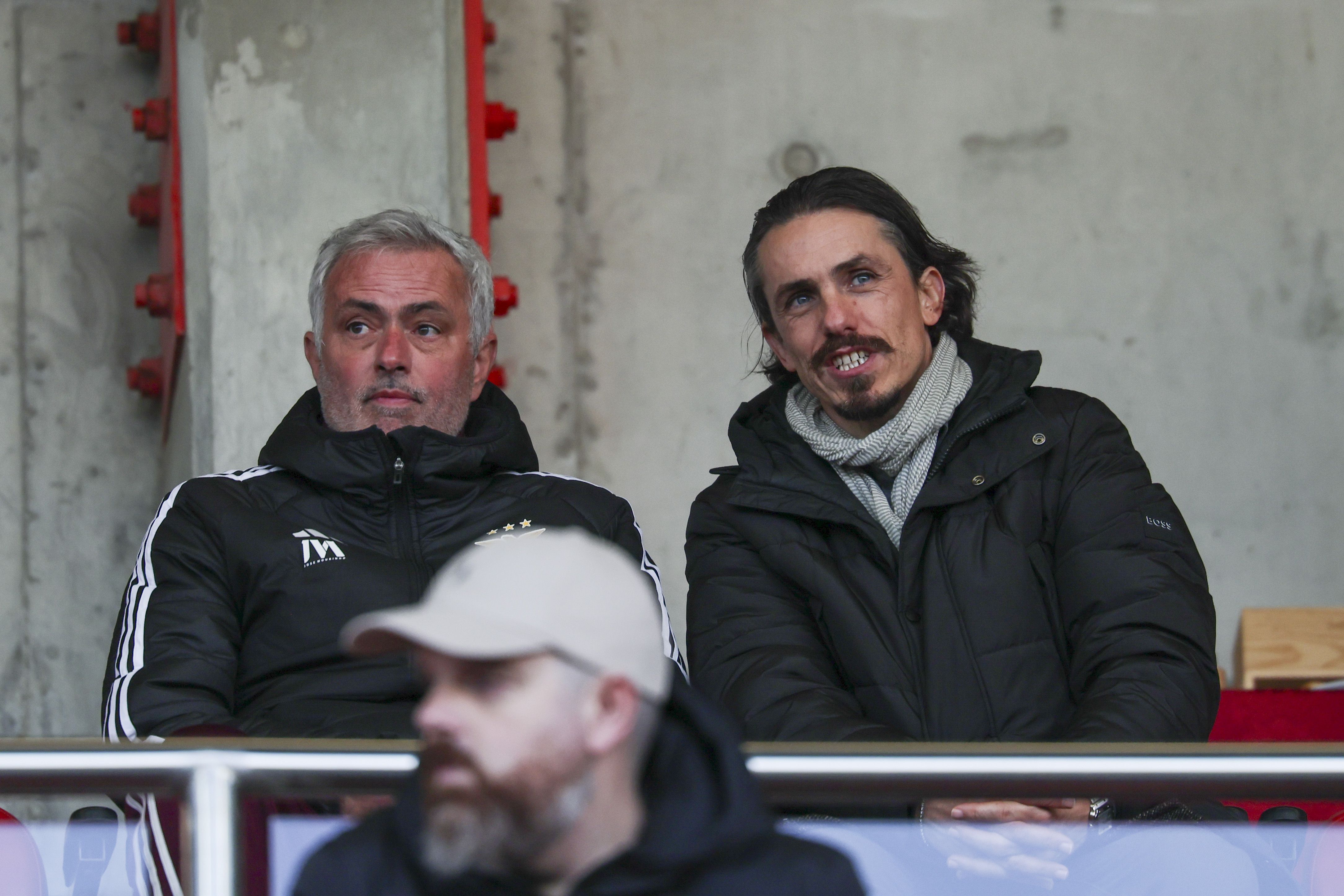 Mourinho e Joaquim Milheiro (SL Benfica)