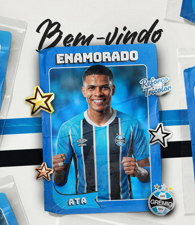 José ENAMORADO, extremo do Grêmio
Foto: GRÊMIO