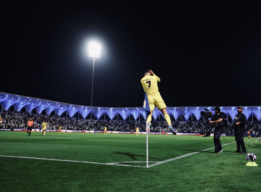 Ronaldo celebra novo golo pelo Al Nassr (IMAGO)