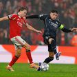 Federico Valverde durante o Benfica-Real Madrid - Foto: IMAGO