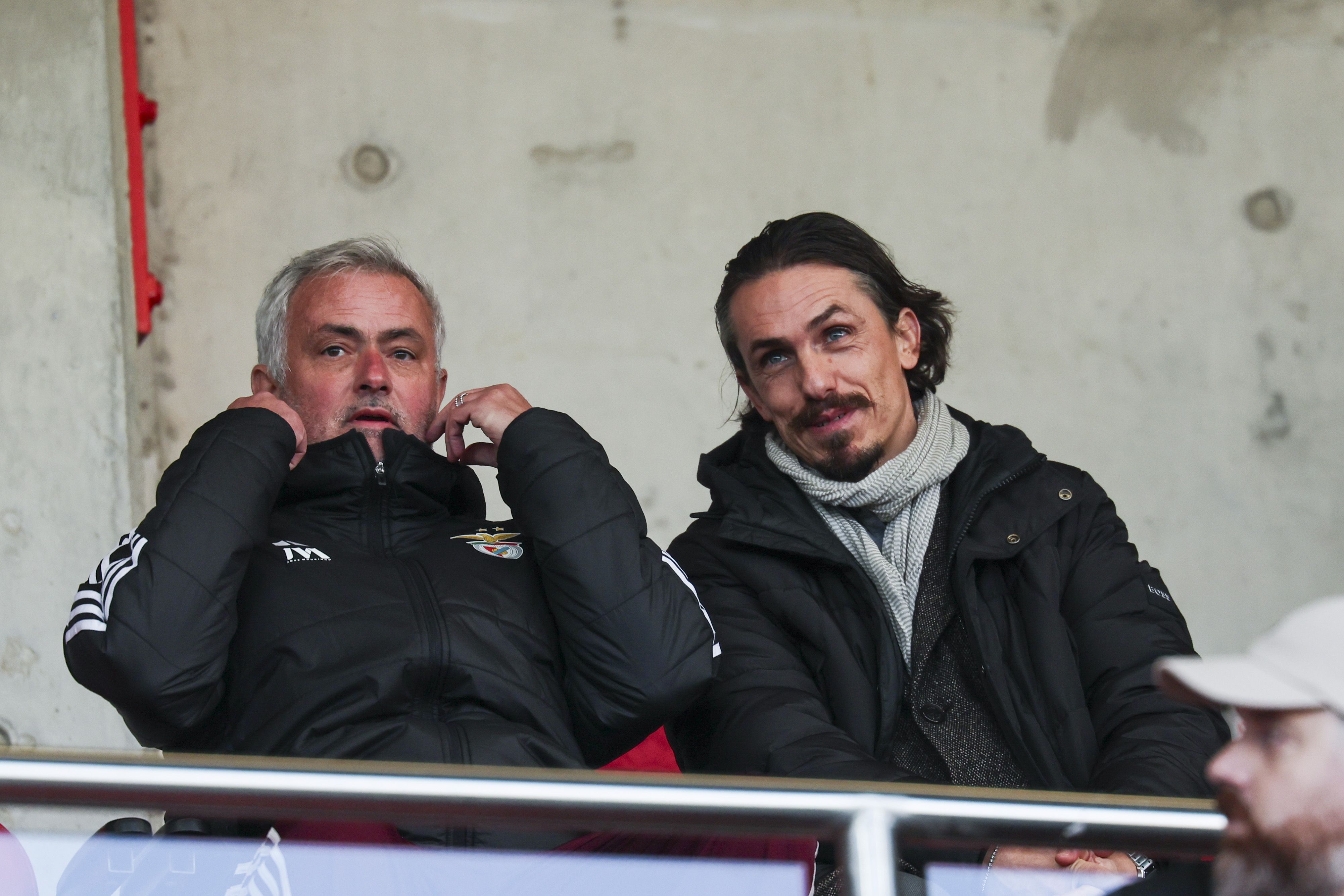 José Mourinho e Joaquim Milheiro (foto: SL Benfica)