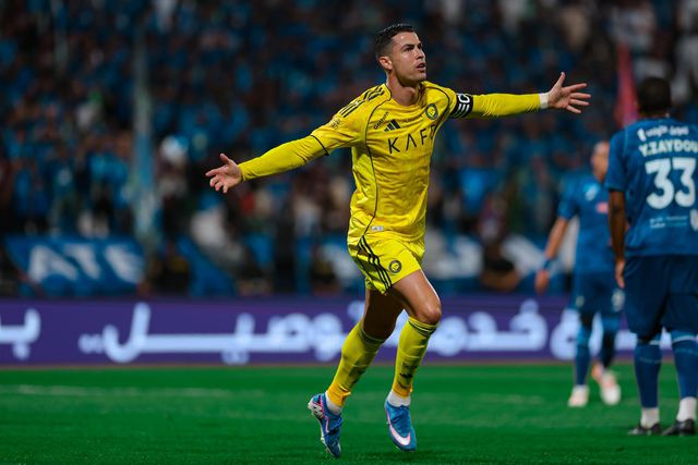 Ronaldo inaugurou o marcador aos 18 minutos. Foto: Al Nassr
