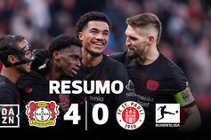 Leverkusen goleia St. Pauli e pressiona rivais na luta pelo 4.º lugar (resumo)