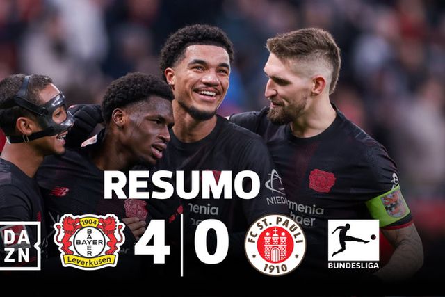 Leverkusen goleia St. Pauli e pressiona rivais na luta pelo 4.º lugar (resumo)