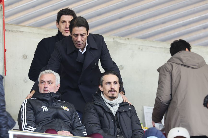 Rui Costa e José Mourinho, presidente e treinador do Benfica (foto: SL Benfica)