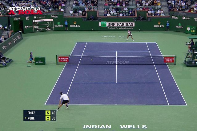 Rune derrota ex-campeão Fritz em Indian Wells