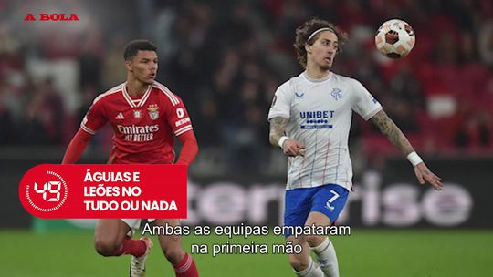 A BOLA em 59 segundos: Benfica e Sporting na Liga Europa e seleção de andebol sonha com Paris