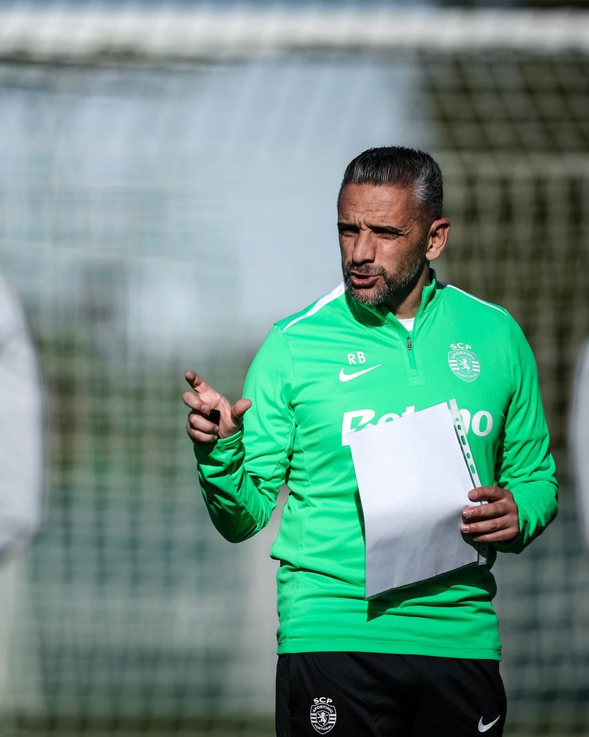 Rui Borges já teve mais jogadores internacionais no treino na Academia Cristiano Ronaldo em Alcochete